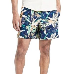 All In Motion Men’s Tropical UPF 50+ Hybrid 6” Swim Trunks